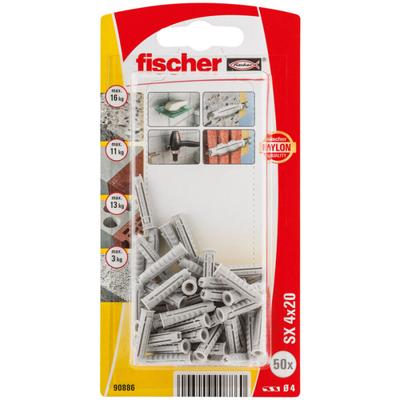 Studs Fischer SX 90886 Nylon 4 x 20 mm (50 Stuks) - thumbnail