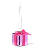 HEMA Kersthanger 4cm glas cadeautje - thumbnail