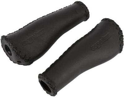 Ergotec Handvatten monaco leer lang/lang zwart Ergotec Handvatten monaco leer lang/lang zwart