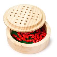 Bigjigs mini solitaire houten spel - thumbnail