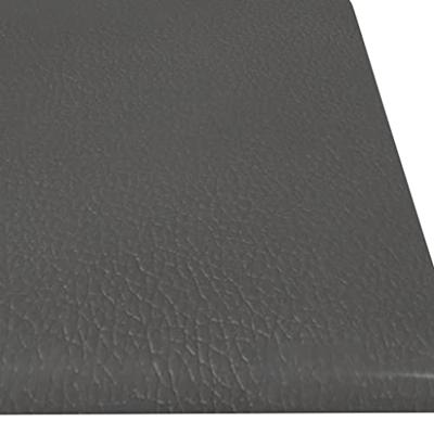 Wandpanelen 12 st 1,08 m 60x15 cm kunstleer grijs