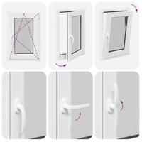 Kelderraam "RISOR" 50x75 cm draai-kiep DIN rechts wit - thumbnail