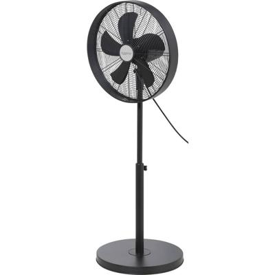 Sygonix Staande ventilator 50 W (Ø x h) 445 mm x 1200 mm Zwart In hoogte verstelbaar