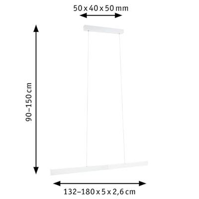 Paulmann 79889 LED-hanglamp 36 W Wit (mat) Paulmann 79889 LED-hanglamp 36 W Wit (mat)