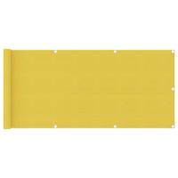 Balkonscherm 75x500 cm HDPE geel - thumbnail