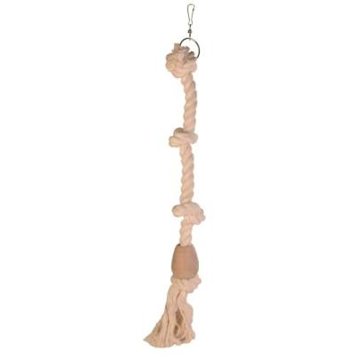 Speelgoed voor vogels Trixie 60 cm Wit Touw Naakt - thumbnail