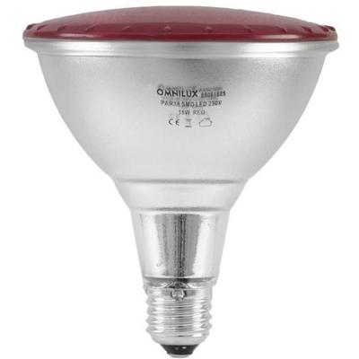 Omnilux 88081885 LED-lamp E27 15 W Rood (Ø x l) 121 mm x 135 mm 1 stuk(s)