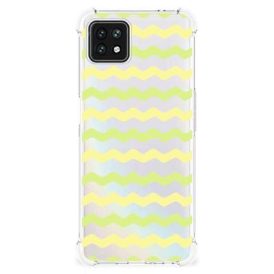 OPPO A53 5G | A73 5G Doorzichtige Silicone Hoesje Waves Yellow OPPO A53 5G | A73 5G Doorzichtige Silicone Hoesje Waves Yellow