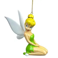 Disney kerstbal tinkerbell zittend 10cm - thumbnail