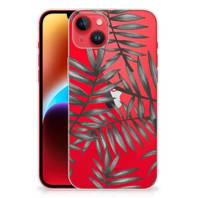 iPhone 14 Plus | TPU Case | Leaves Grey iPhone 14 Plus | TPU Case | Leaves Grey