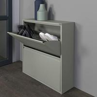 Schoenenkast Bobbie 2 laden Dusty Green (12 paar schoenen) - thumbnail