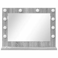 VidaXL Schmink spiegel rechthoekig grijs sonoma 60 x 45 x 18 cm - thumbnail