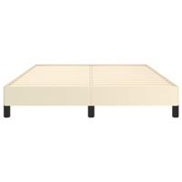 Bedframe kunstleer crmekleurig 140x200 cm - thumbnail
