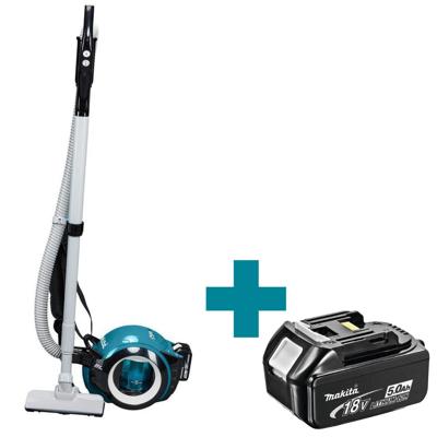 Makita DCL501RT | Stofzuiger | 18V | 5,0 Ah accu | snellader, in doos - DCL501RT