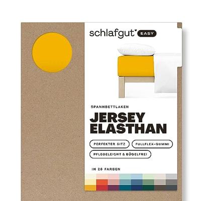 Schlafgut Schlafgut EASY Jersey Elasthan Hoeslaken M - 120x200 - 130x220 196 Yellow Deep - thumbnail