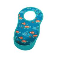 Bibetta slab met vissen turquoise - thumbnail