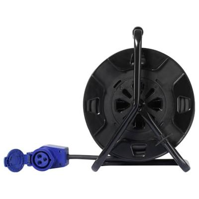 Sygonix SY-6684366 Kabelhaspel 25 m Zwart CEE-Cara-stekker