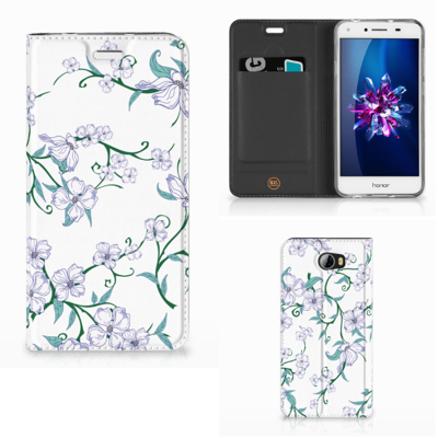 Huawei Y5 2 | Y6 Compact Uniek Smart Cover Blossom White Huawei Y5 2 | Y6 Compact Uniek Smart Cover Blossom White