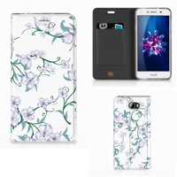 Huawei Y5 2 | Y6 Compact Uniek Smart Cover Blossom White - thumbnail