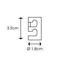 Light depot - plafondhaak - transparant - Outlet - thumbnail