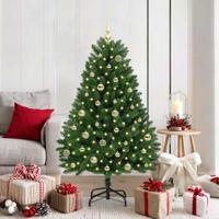 VidaXL Kunstkerstboom met 150 led groen 150 cm pvc en metaal - thumbnail