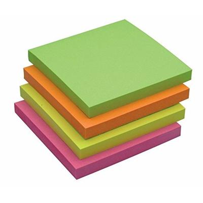 Q-CONNECT Quick Notes, ft 76 x 76 mm, 80 vel, pak van 12 blokken in 4 neonkleuren