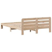 Bedframe zonder matras massief grenenhout 150x200 cm - thumbnail