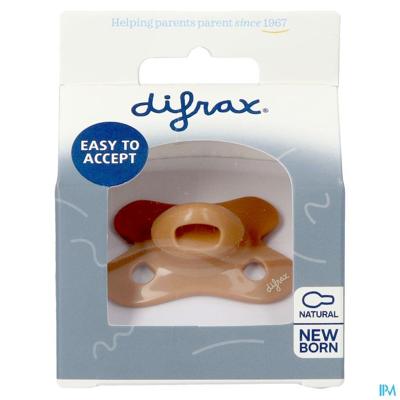 Difrax Fopspeen Natural Newborn Uni Caramel