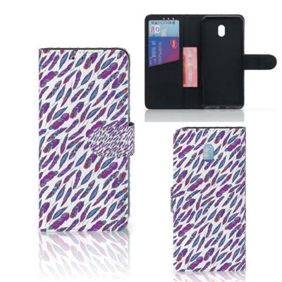 Xiaomi Redmi 8A Telefoon Hoesje Feathers Color