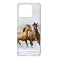 Xiaomi Redmi 10C | TPU Hoesje | Paarden - thumbnail