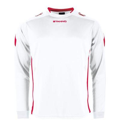 Stanno 411003 Drive Match Shirt LS - White-Red - XXXL