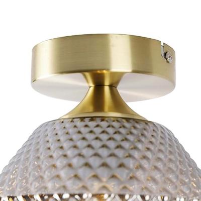 QAZQA Smart plafondlamp messing met smoke glas incl. Wifi A60 - Karce