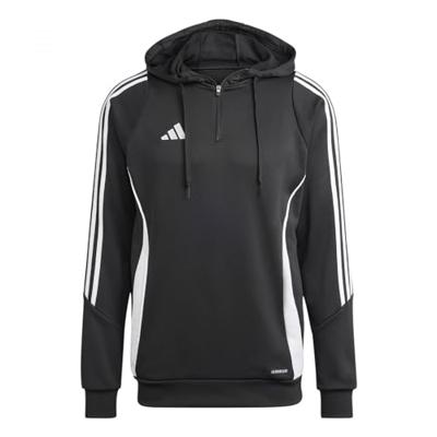 adidas Tiro 24 Hooded Trainingstrui 1/4-Zip Zwart Wit