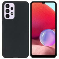 Accezz Color Case voor Samsung Galaxy A33 Telefoonhoesje Zwart - thumbnail