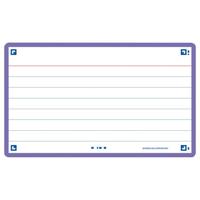 Flashcard Oxford 2.0 75x125mm 80 vel 250gr lijn paars | 20 stuks - thumbnail