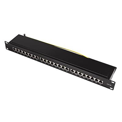 LogiLink NP0061 24 poorten Patchpaneel 483 mm (19) CAT 6A 1 HE Zwart