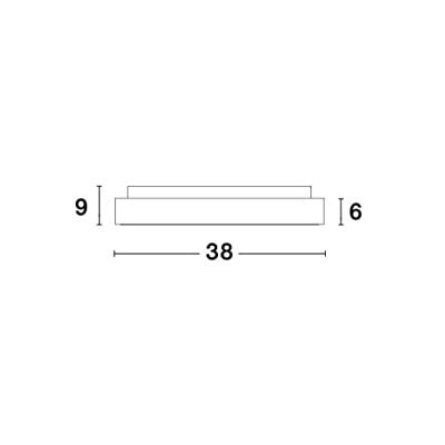 Lyora PlafondlampRando Thin wit Ø 38cm - 9353830 - thumbnail