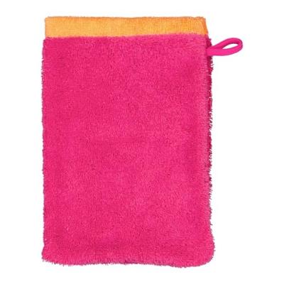 Cawö Cawo Lifestyle Splash Doubleface 7071 Washandje 16x22 pink/mandarine