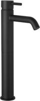 Saqu Eurotrend verhoogde wastafelkraan mat zwart - thumbnail