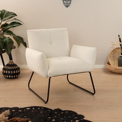 Tower Living Fauteuil 'Dante' Teddy, kleur Wit
