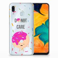 Samsung Galaxy A30 | Siliconen Case | Donut Roze - thumbnail