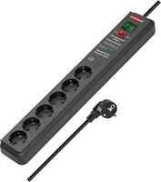Brennenstuhl 1159540376 - Secure-Tec stekkerdoos met overspanningsbeveiliging en akoestisch signaal,1 Stuk,Meerkleuren - thumbnail