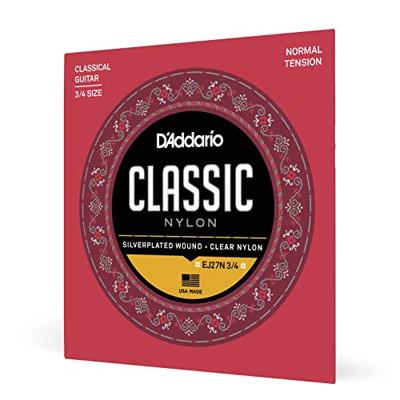 D&apos;Addario EJ27N 3/4 snarenset voor 3/4 formaat klassieke gitaar
