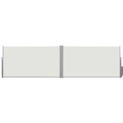 VidaXL Windscherm uittrekbaar 160x600 cm crème