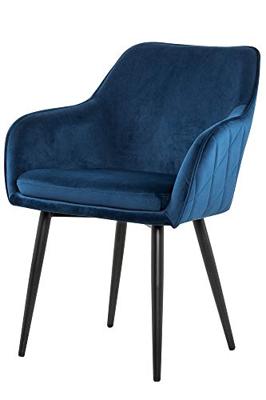 Artistiq Eetkamerstoel 'Juna' Velvet, kleur Blauw