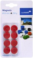 Magneet legamaster 20mm 250gr rood 8 stuks - thumbnail