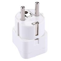 Steek Adapter Travel Power Adaptor met Europa Socket Plug(White) - thumbnail