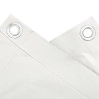 Balkonscherm 1000x120 cm PVC wit - thumbnail