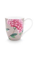 Pip Studio Mug XL Blushing Birds Khaki 450ml - thumbnail