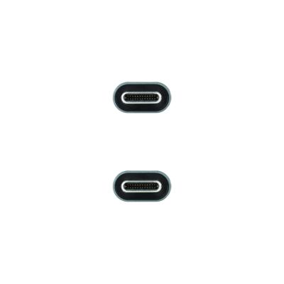 USB-C-kabel NANOCABLE 10.01.4301-L150 Zwart 1,5 m 4K Ultra HD (1 Stuks)